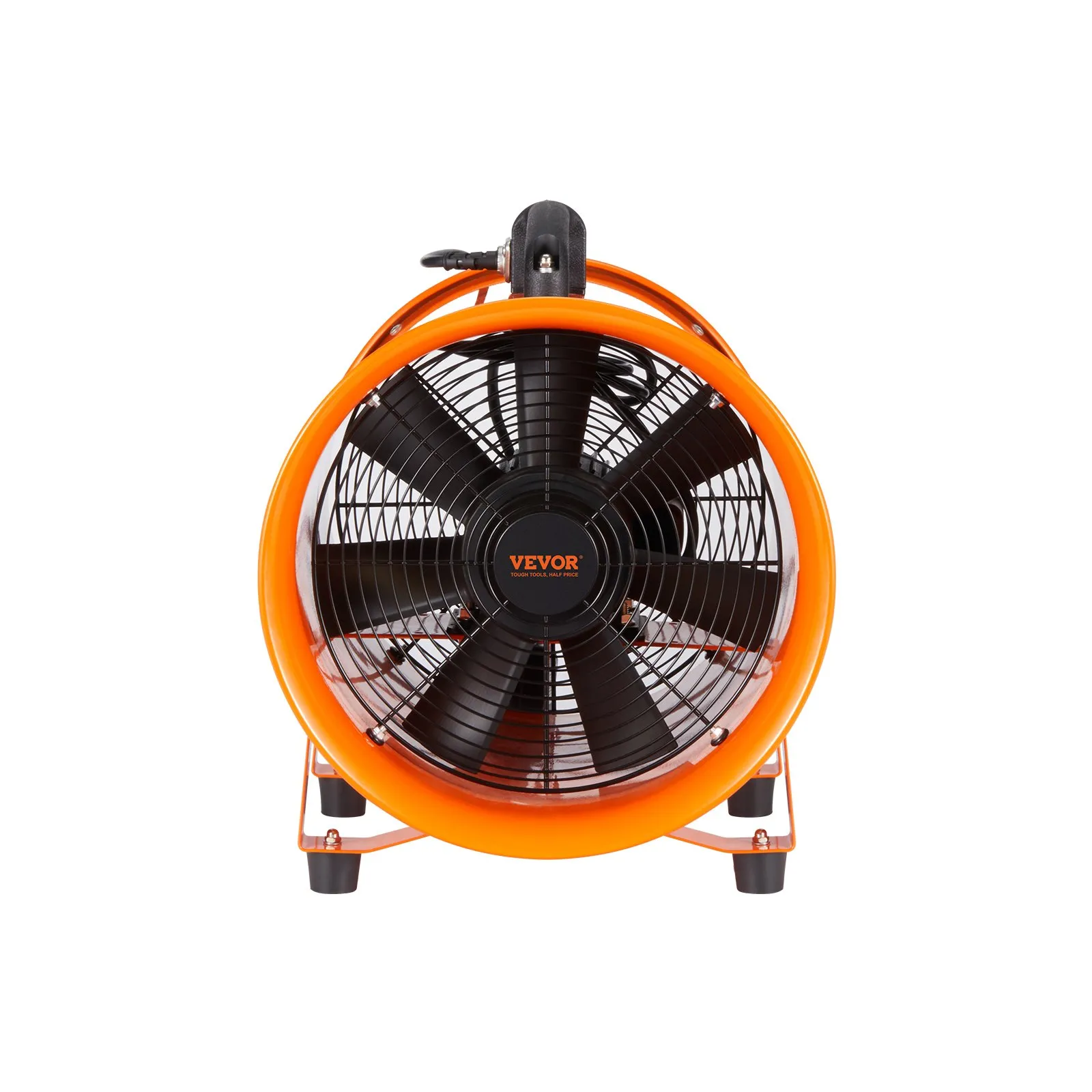 VEVOR Bauventilator 367-W-AC-Motor Baugebläse 2800 U/min Baulüfter Gebläse 2574 CFM (4373 m3/h) Axiallüfter mit 10 m Schlauch Axialgebläse 79 dB Geräuschpegel Industrielüfter